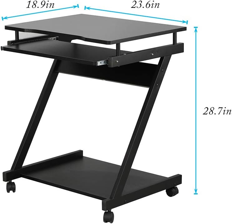 Mobile Laptop Cart with Keyboard Tray Q49972