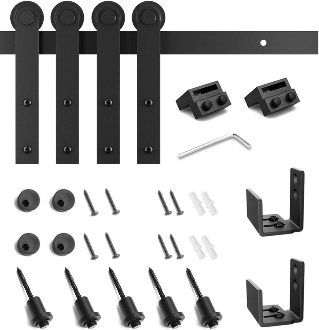 6.6FT Double Door Sliding Barn Door Hardware Kit K4095