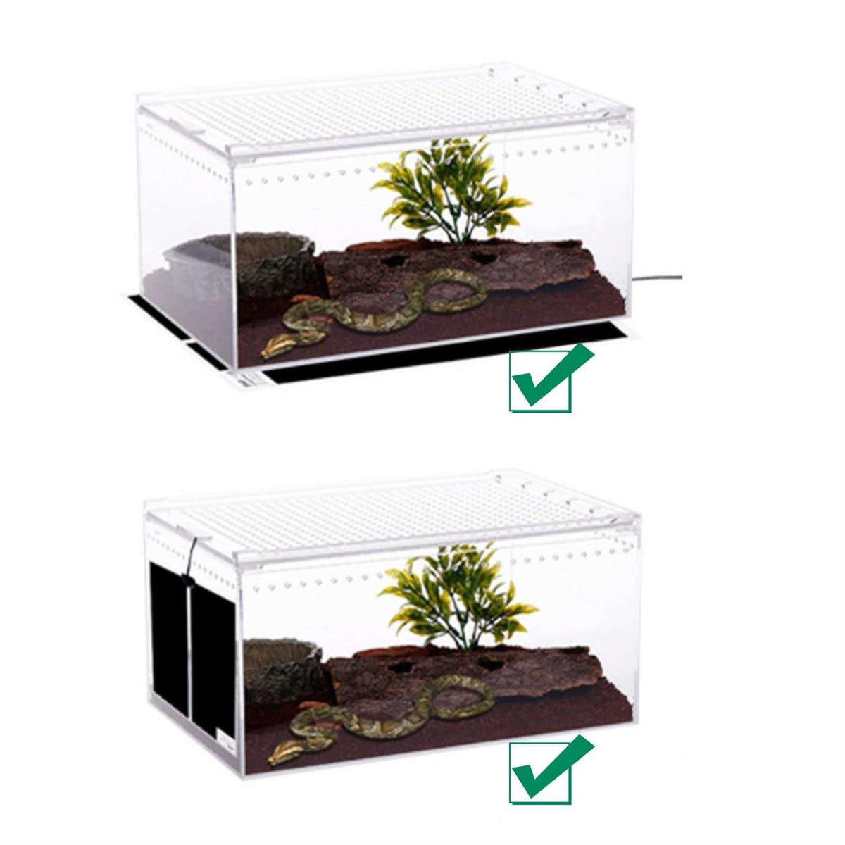 Reptile Heating Pad with Temperature Adjustment 7W Y494649
