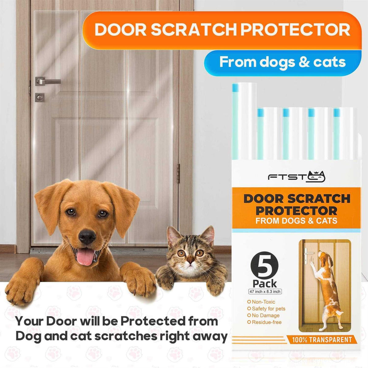 5-Pack Door Protector from Dog Scratching P497