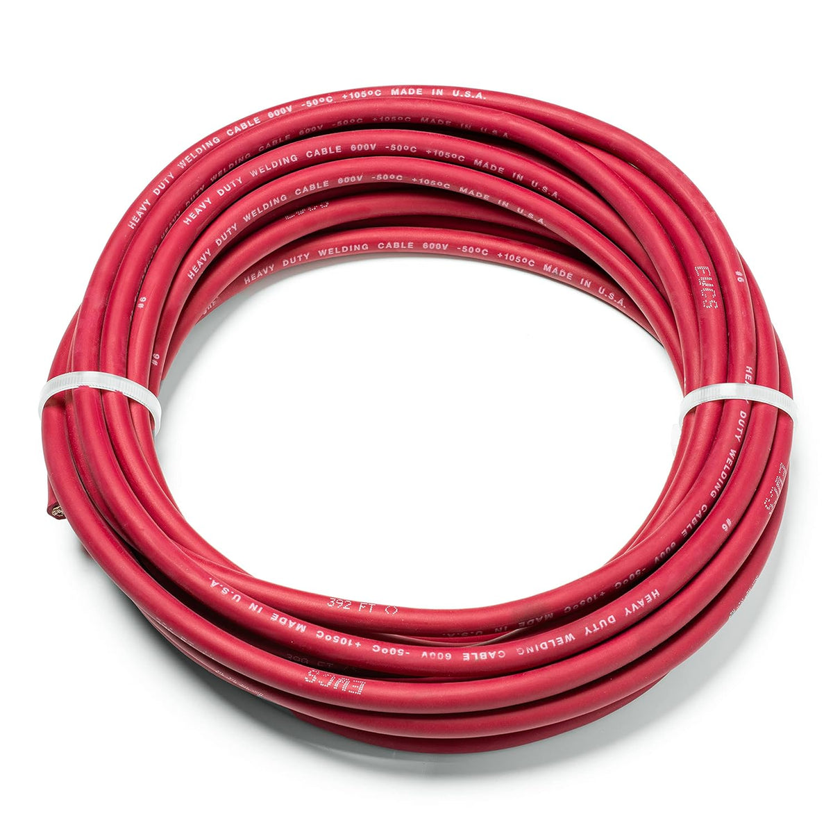 6 Gauge Welding Cable 600 Volt Red 25 Feet W1221
