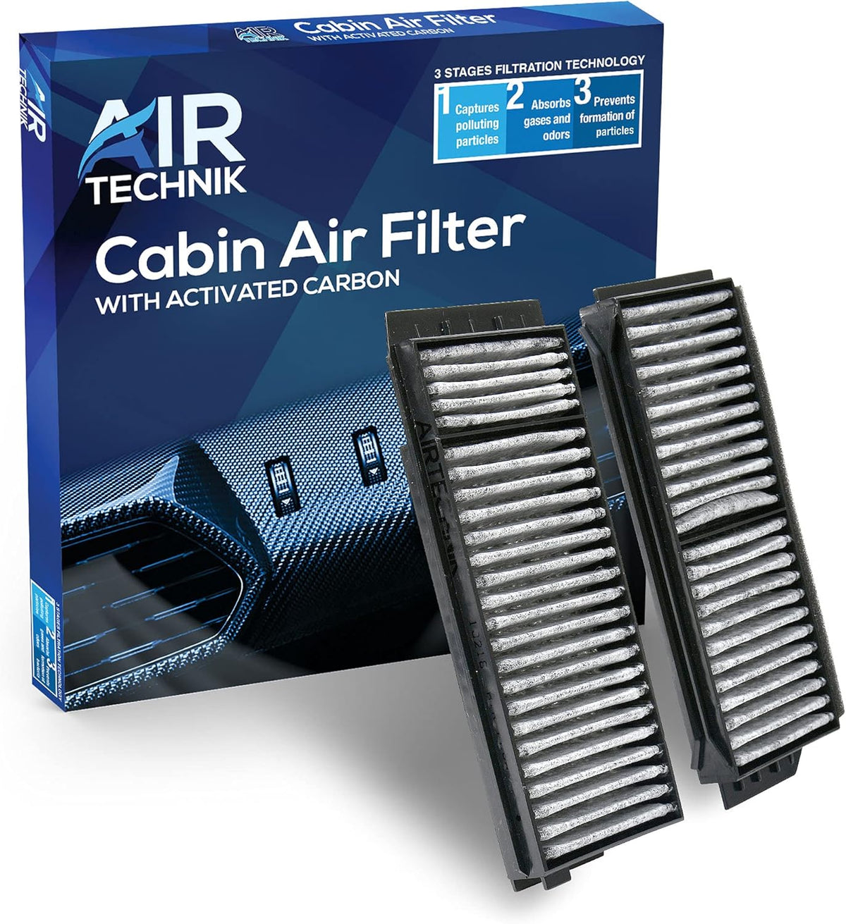 Cabin Air Filter with Activated Carbon Pack of 2 F5786