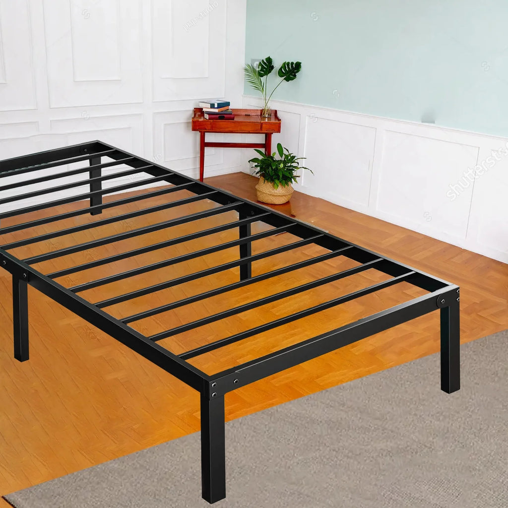 Queen Storage Metal Platform Bed Frame R1634