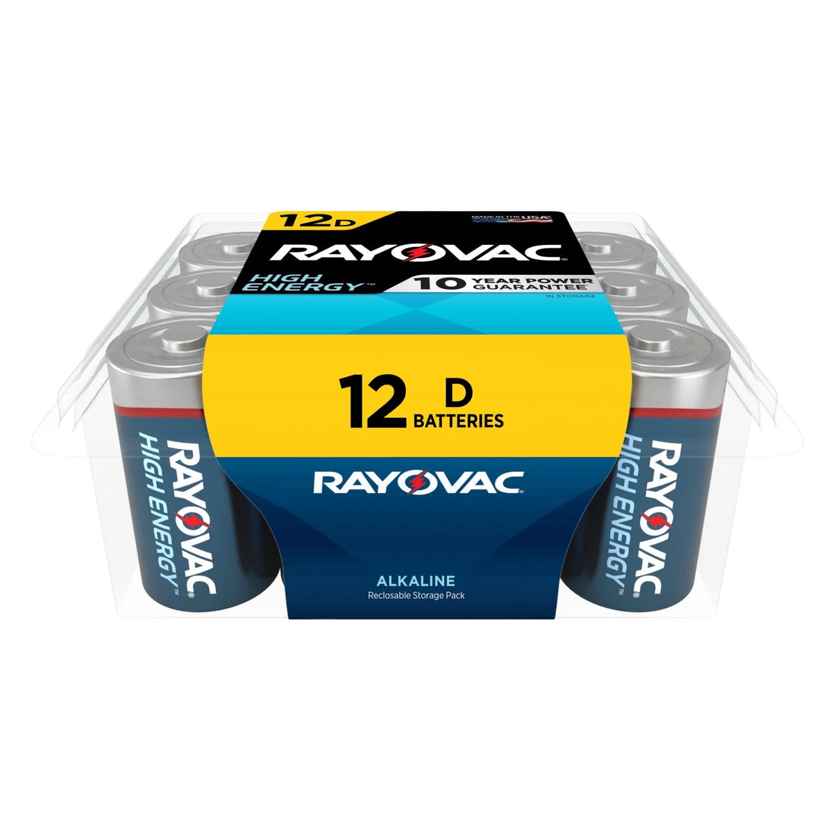 Alkaline D Batteries 12 Pack A2073