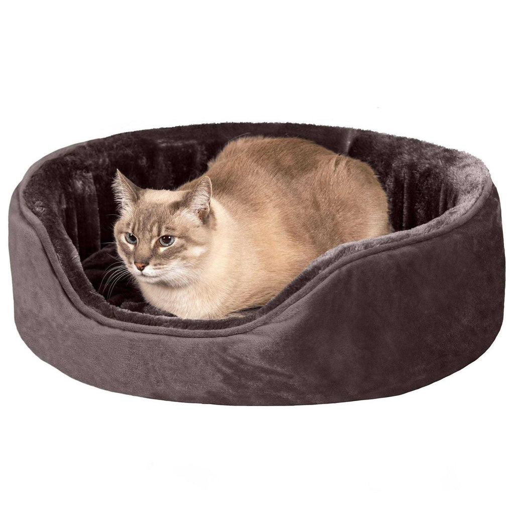 Plush & Velvet Oval Dog Bed T1236