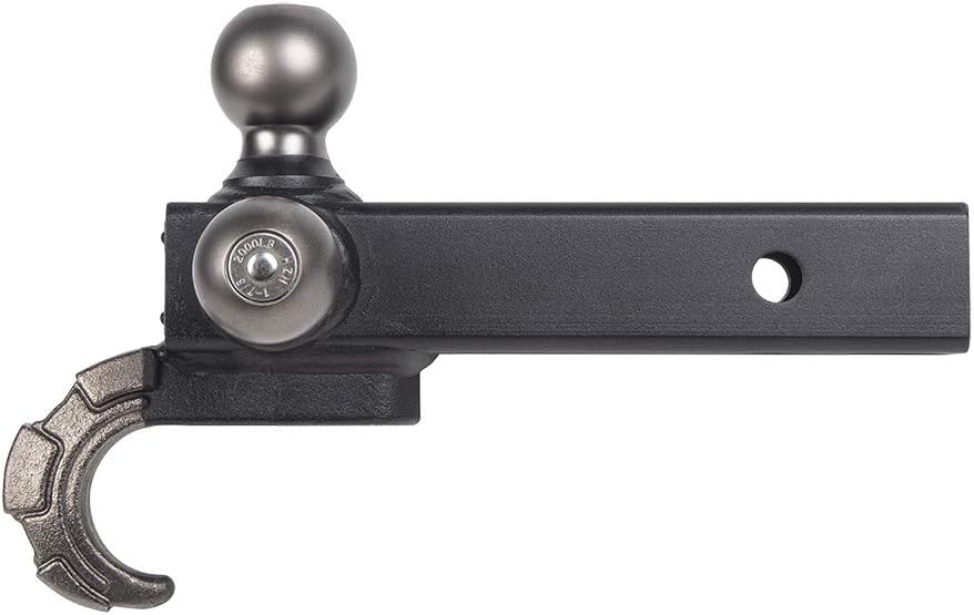 Pewter Tow Hook Ball Mount Q129