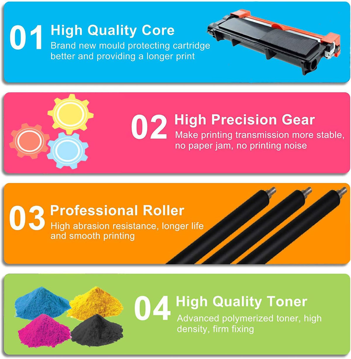 10 Pack Black Compatible Toner Cartridge Replacement H284600