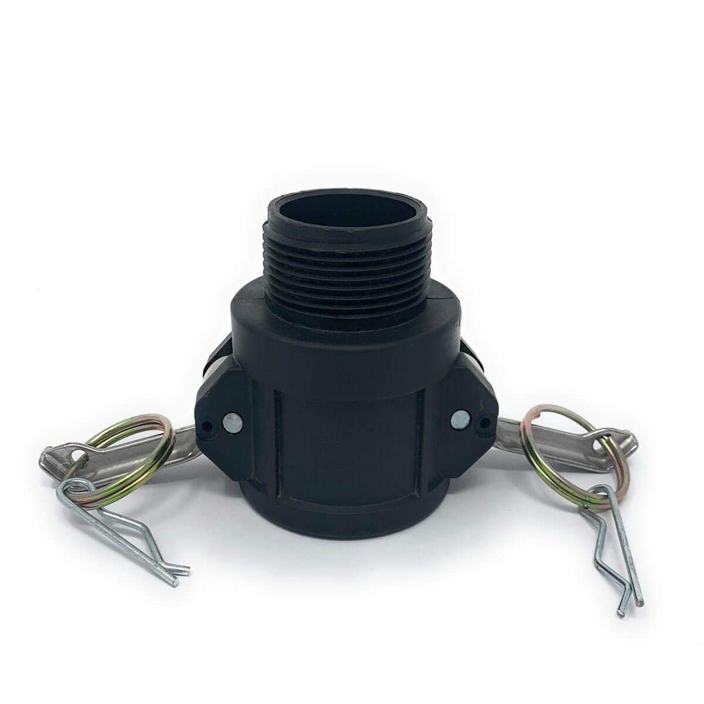 1-1/2 Female Camlock x 1-1/2 Male NPT Poly Cam Lock Fitting Pack of 2 U555