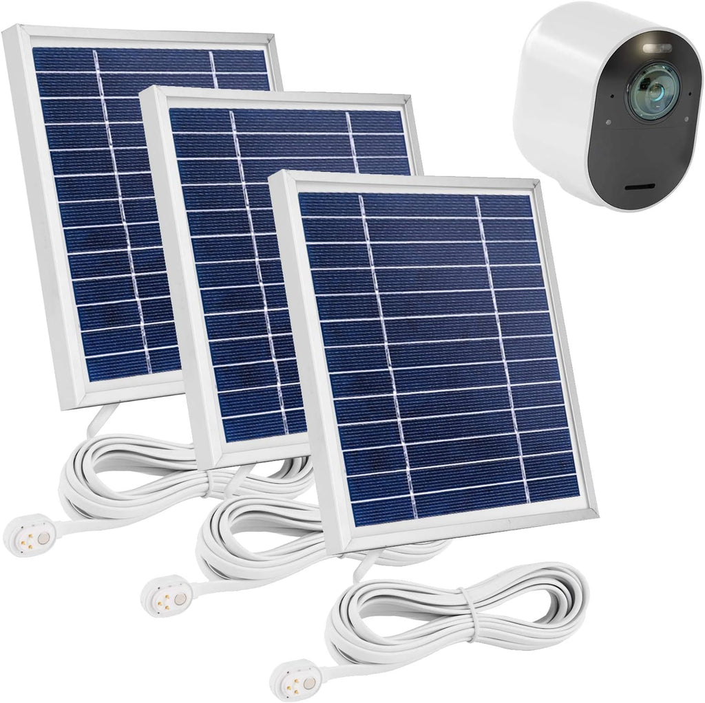 3 Pack Solar Panel Charge with 11.5ft Waterproof Magnetic Power Cable I49640