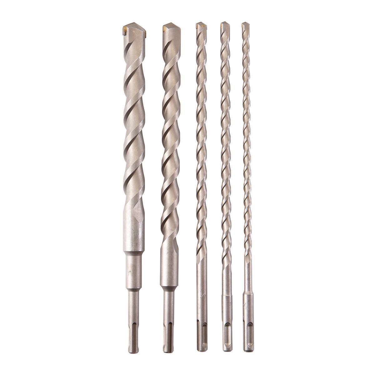 12 in. SDS Masonry Bit Set, 5 Piece S239
