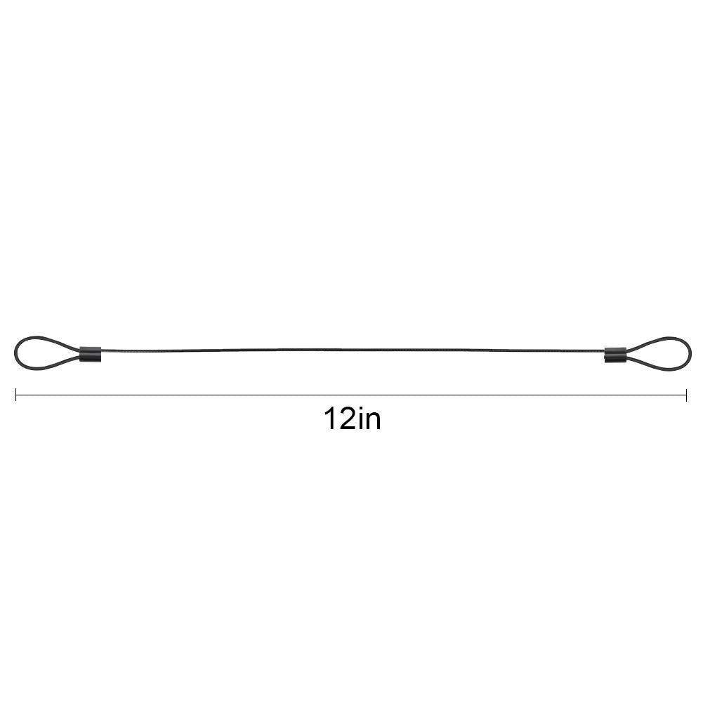 24 Pack Black 12 inch Cable Adapter Tether X1517