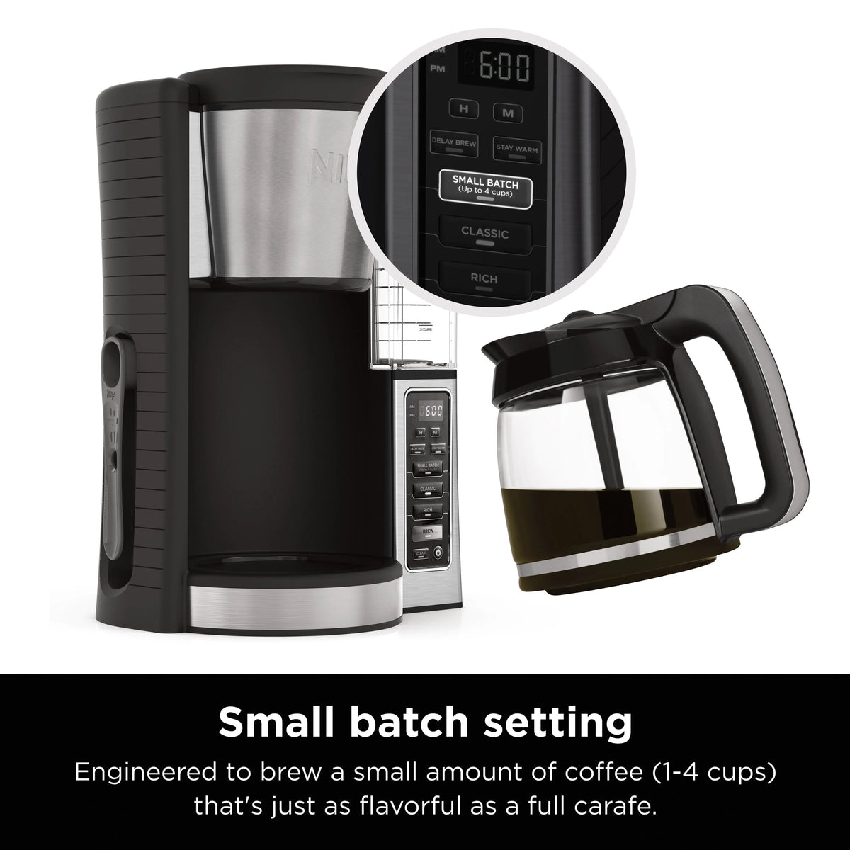 12-Cup Programmable Coffee Maker with Glass Carafe F1926