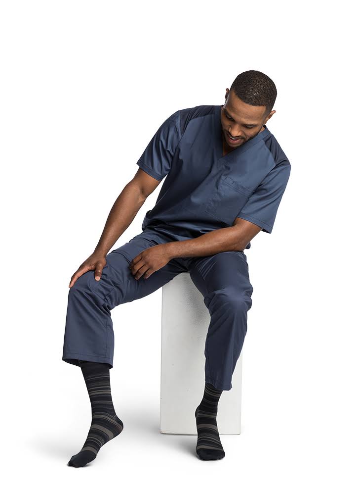 Microfiber Calf High Long Graphite Heather P389994