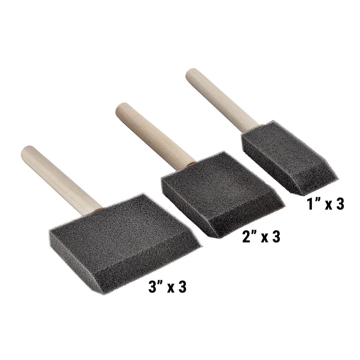 9 Piece Foam Brush Kit K733618