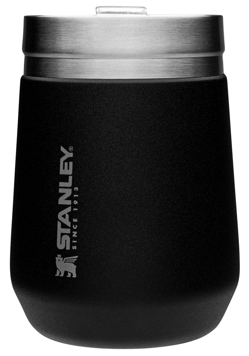 10 oz Matte Black Wine Tumbler F6155