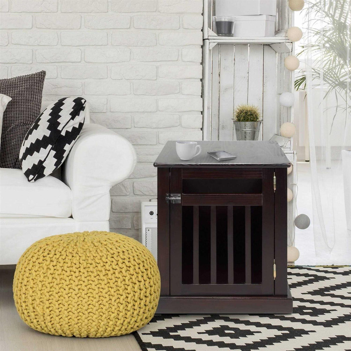 Espresso Pet Crate M134