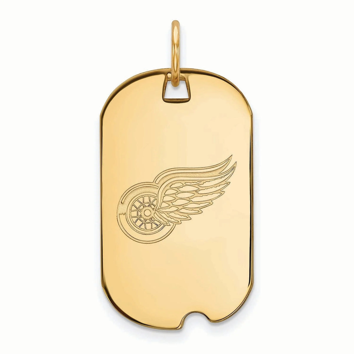 Sterling Silver Gold Plated Small Dog Tag S156288