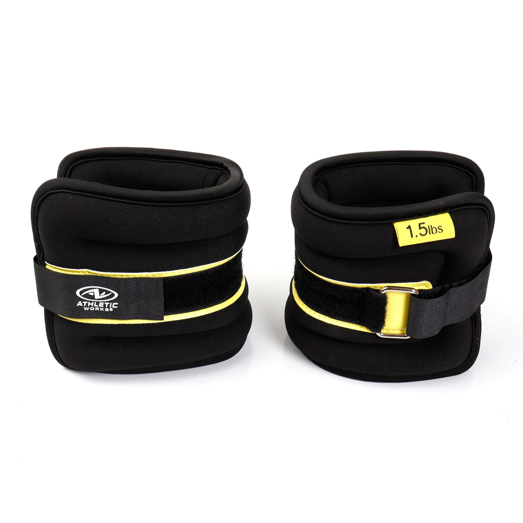 5lb Pair Ankle & Wrist Weights 2.5LBS Adjustable Strap H5864