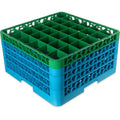 36 Compartment Green Glass Rack with 4 Extenders N5701