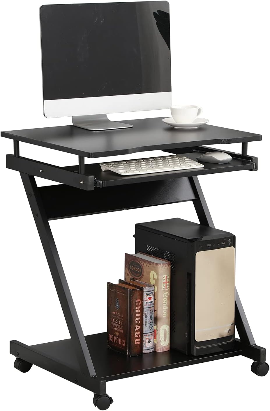 Mobile Laptop Cart with Keyboard Tray Q49972