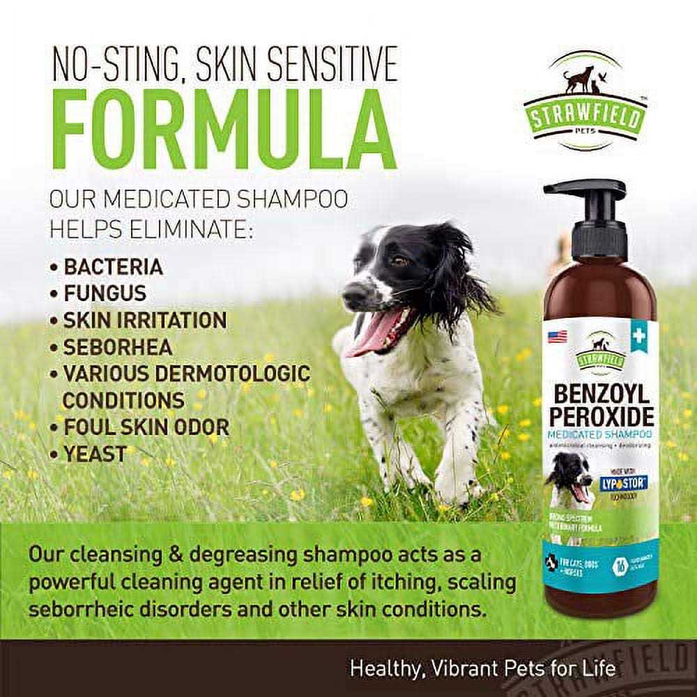 Benzoyl Peroxide Shampoo for Dogs & Cats K4214