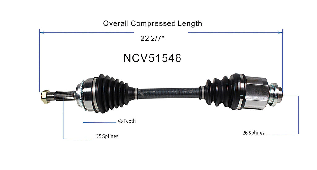 CV Axle Assembly Q581
