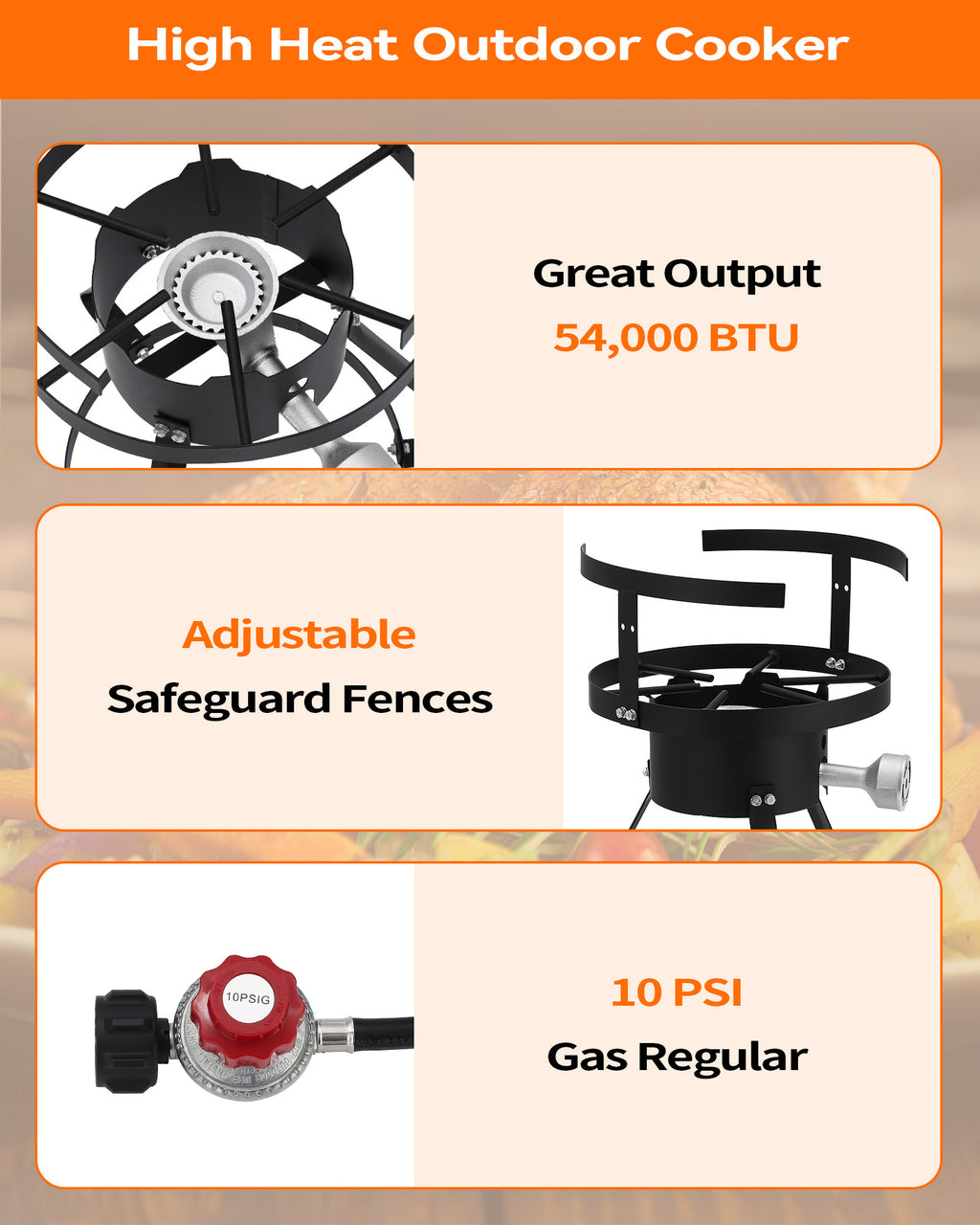 30QT Propane Turkey Fryer with Round Cooktop Kit A27103