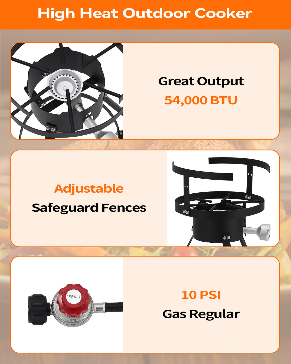 30QT Propane Turkey Fryer with Round Cooktop Kit A27103