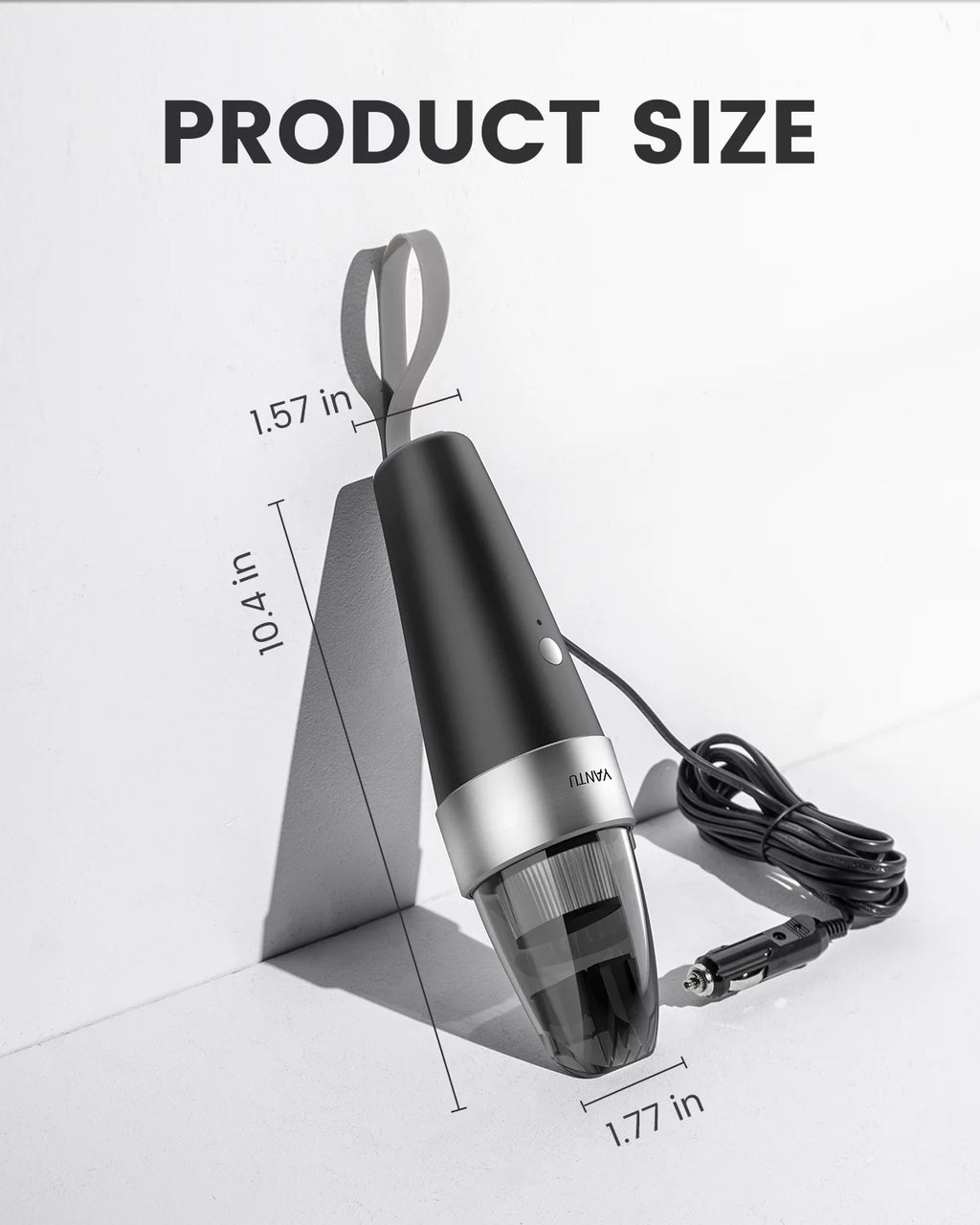 Car Vacuum Cleaner 6000PA 12V Handheld Wet/Dry J68732