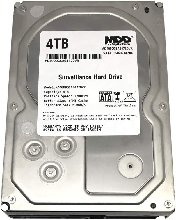 4TB 7200RPM SATA 3.5 Internal Surveillance Hard Drive E412