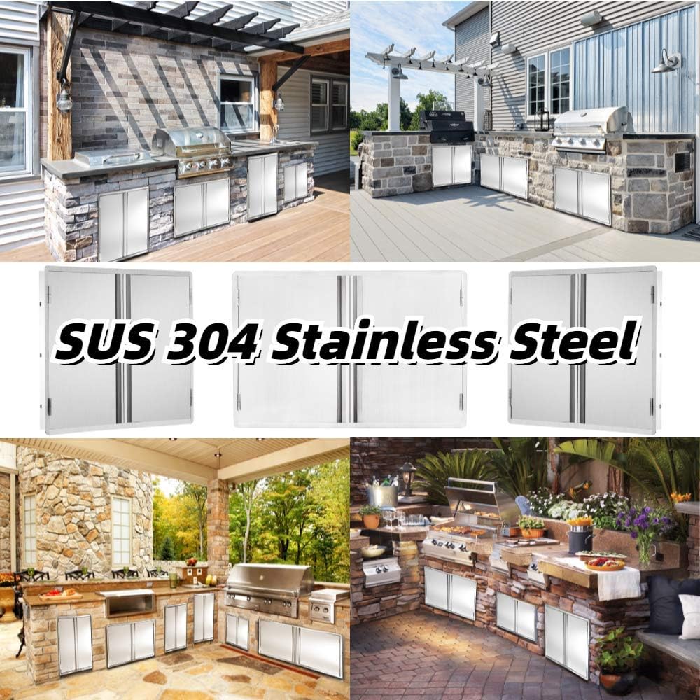 Stainless Steel Outdoor Kitchen Doors G296971