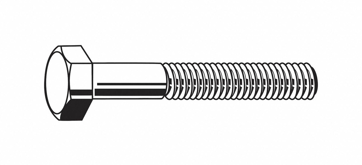 Steel Hex Head Cap Screw Grade 8 Zinc Yellow Finish 5 Pk K674