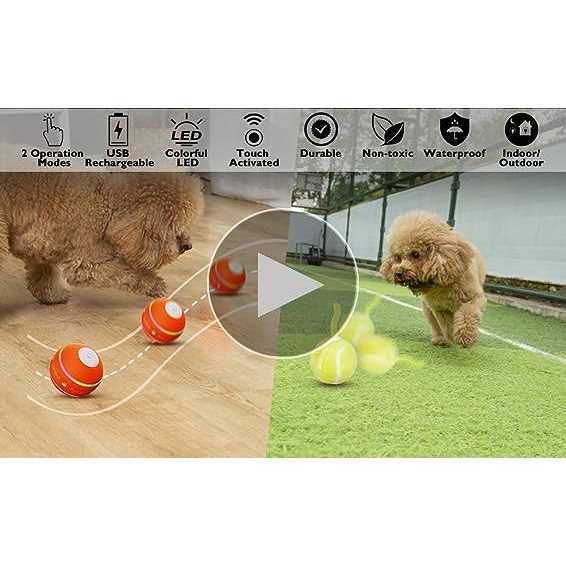Interactive Durable Motion Activated Automatic Rolling Dog Ball Toys M25479