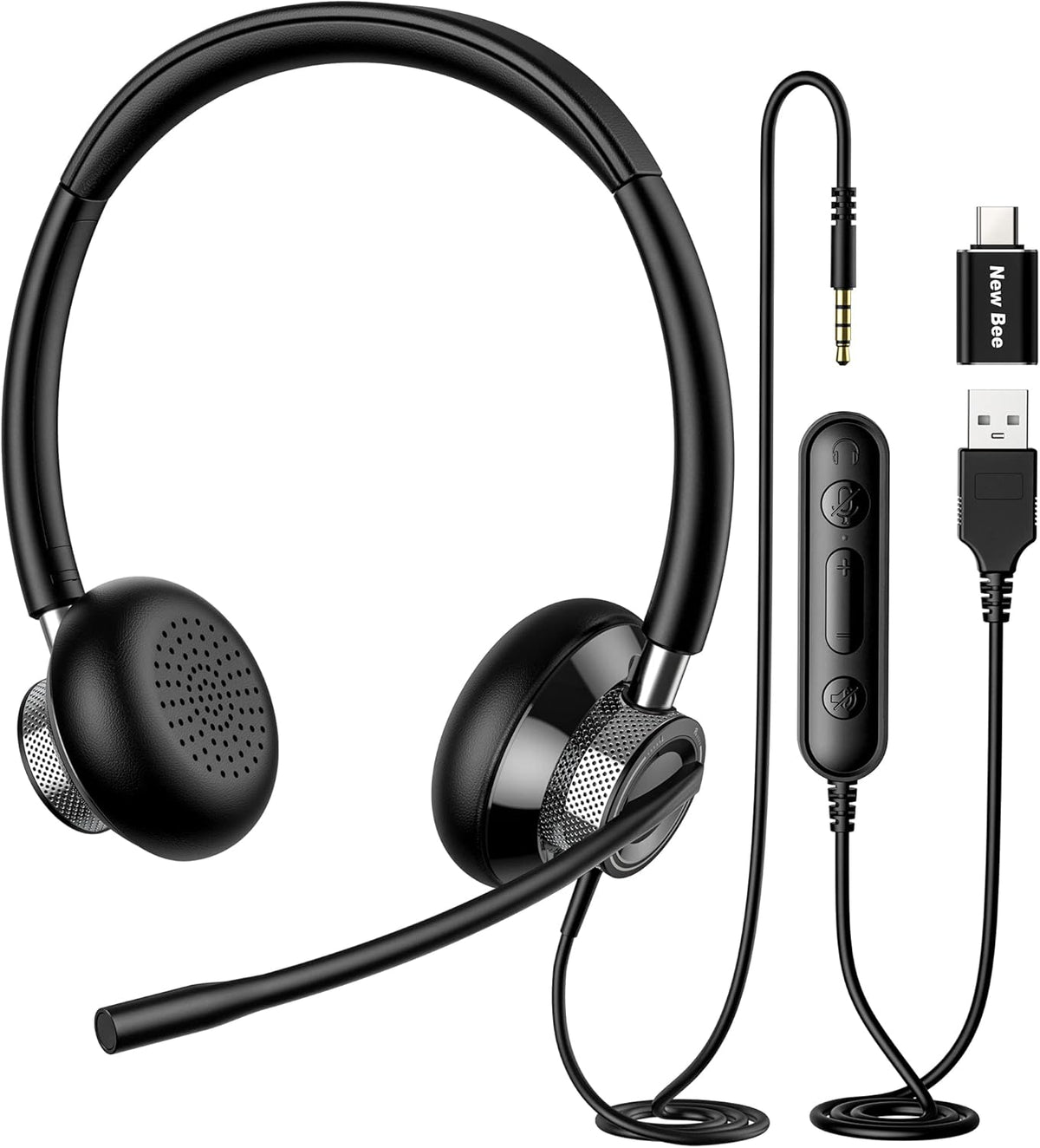 USB Headset with Microphone Wired Computer Headset G637