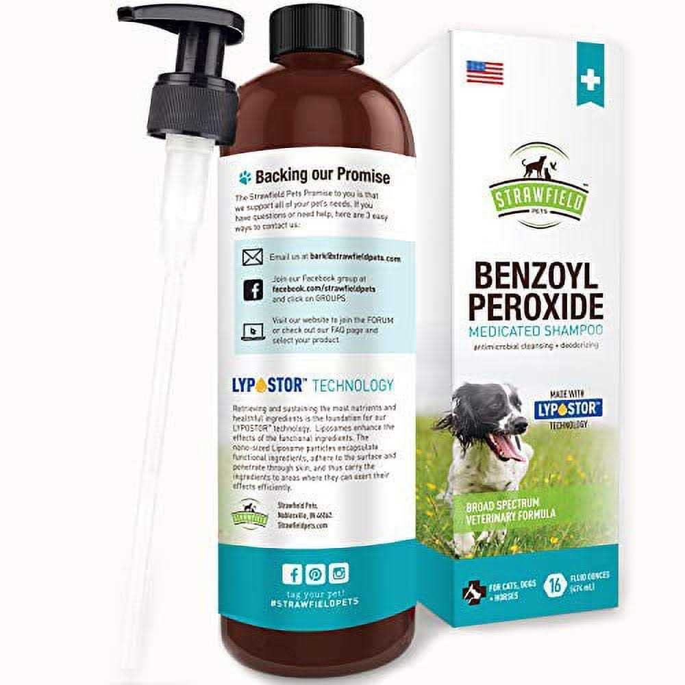 Benzoyl Peroxide Shampoo for Dogs & Cats K4214