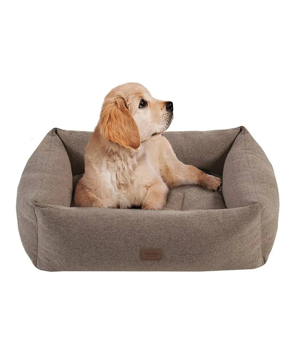 Brown 4-Sided Bolster with Ortho Base and Removable Cover V6406