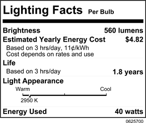 40 Watt T3 Incandescent Light Bulb N70796