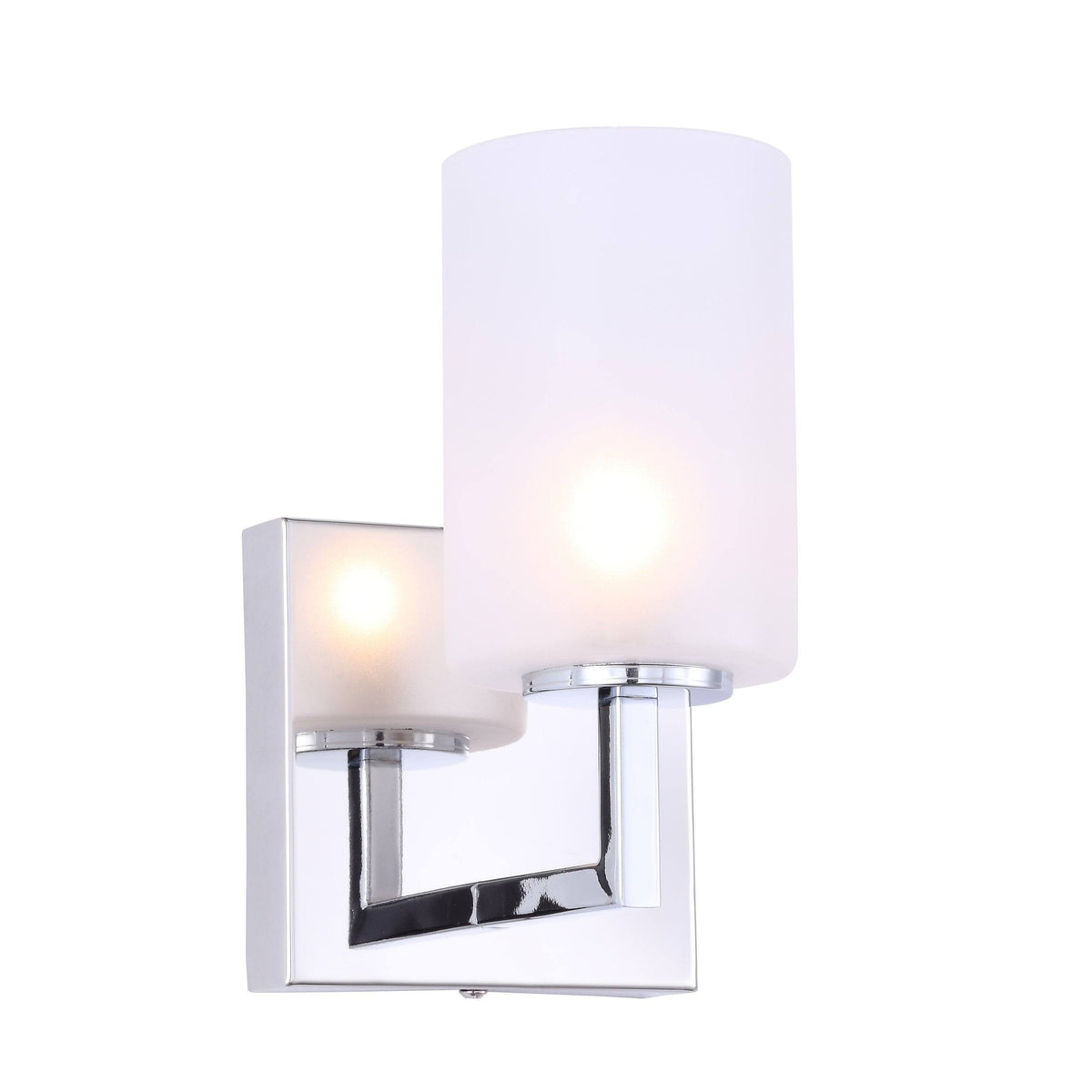Chrome Opal Glass LED Bath Light Y540