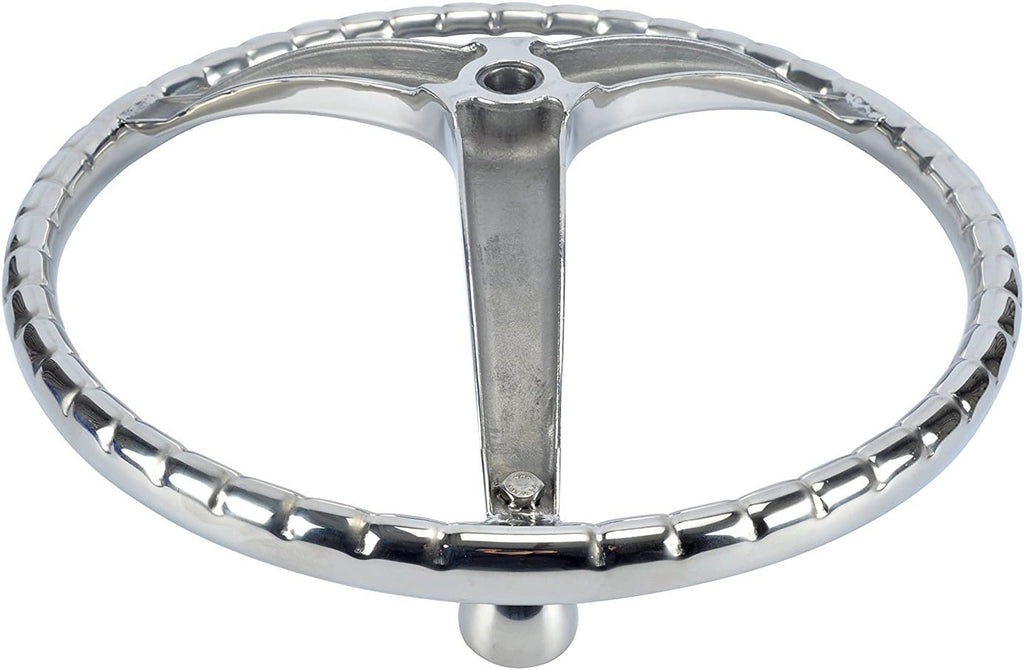 Stainless Steel Boat Steering Wheel 3 Spoke 13-1/2 Dia F5381