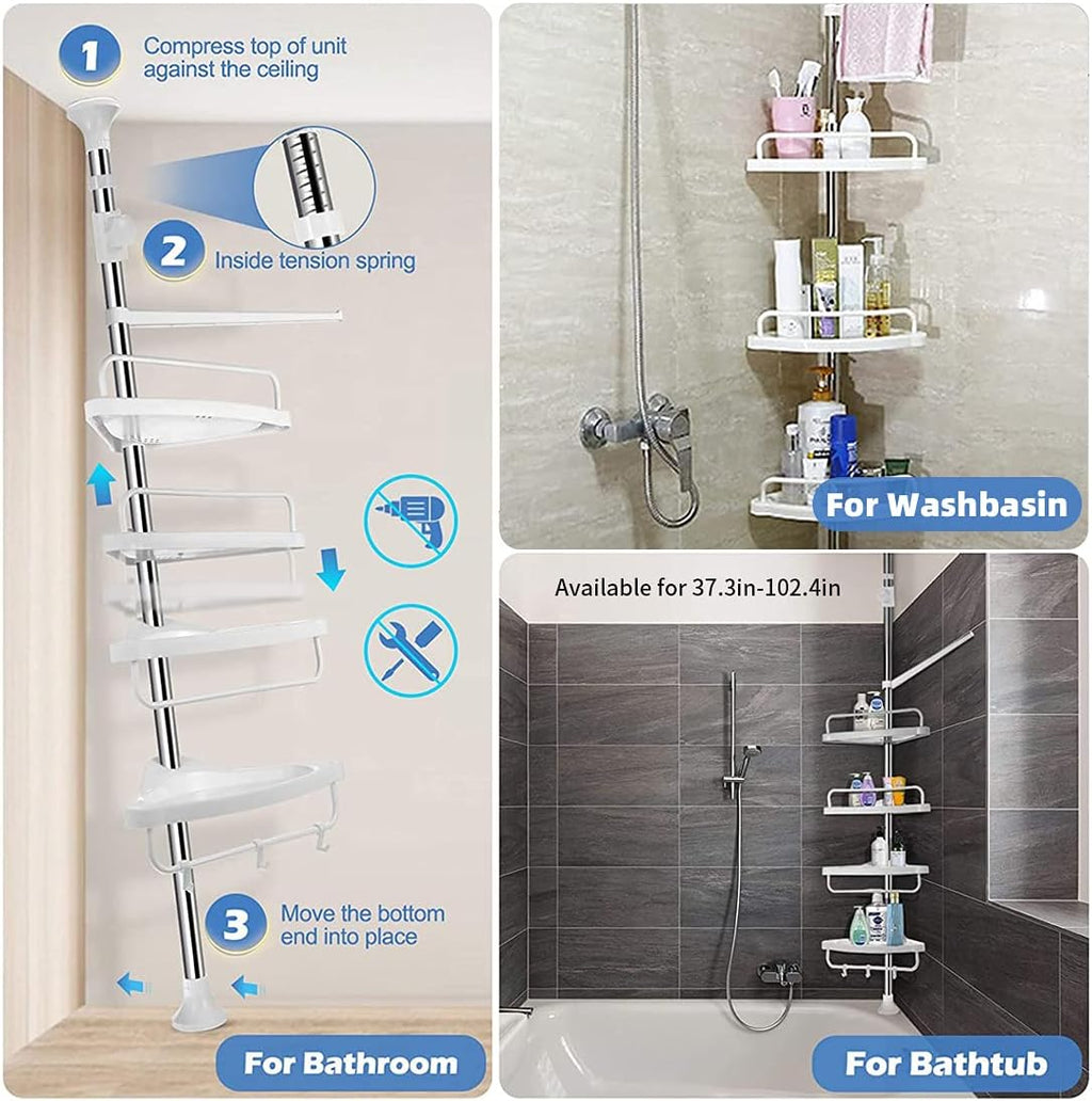 4 Tier Adjustable Shower Caddy L2023