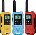 3 Pack 22 Channels Rechargeable Two Way Radios with Earpiece and Mic Set G937
