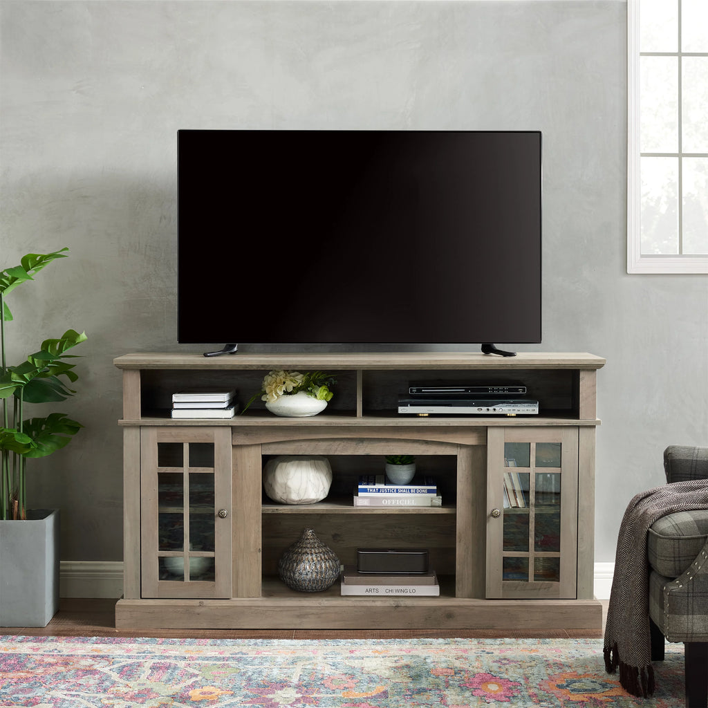Espresso TV Stand with Storage and Cabinet U416798