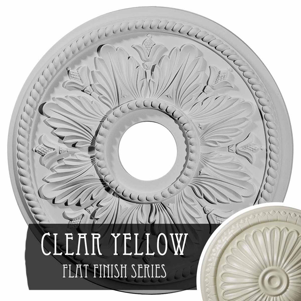 Edinburgh Ceiling Medallion Hand-Painted Clear Yellow O51699