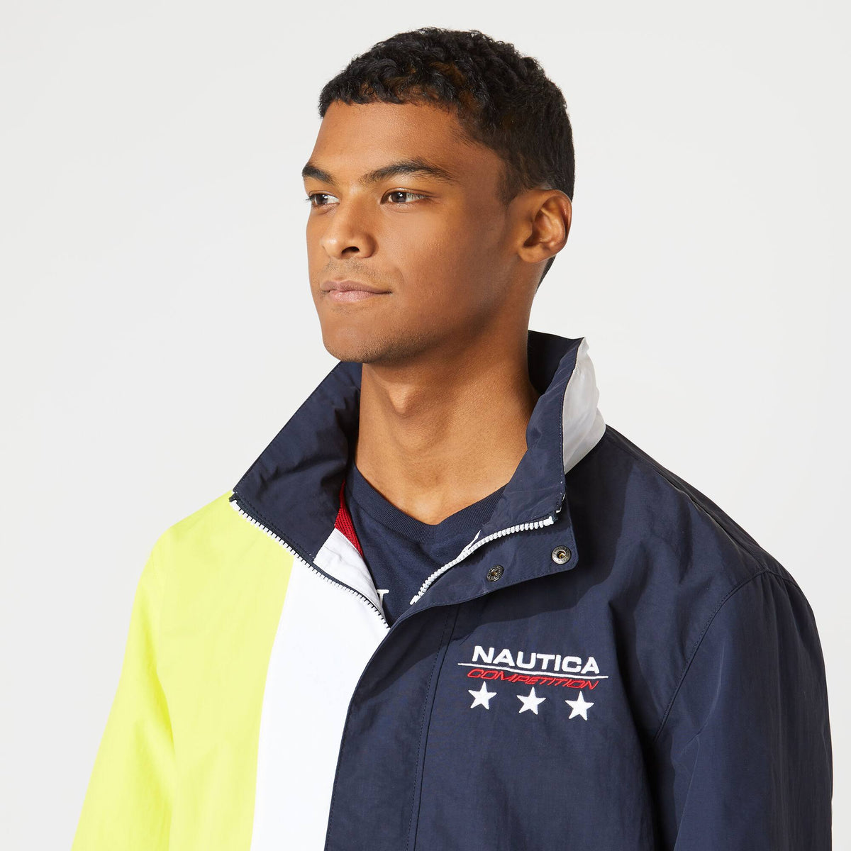 Men's Colorblock Jacket Navy R655