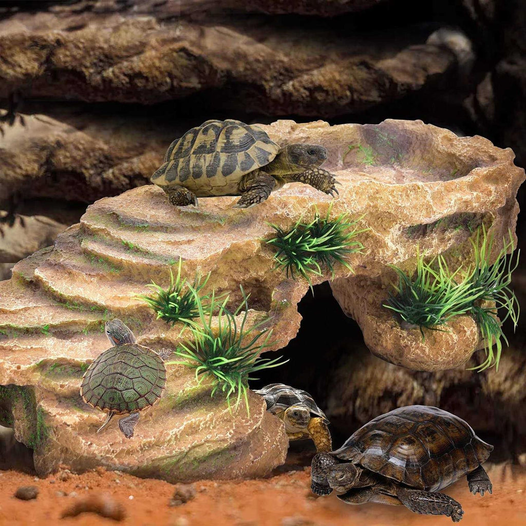 Resin Turtle Basking Platform Aquarium Decorations M4052