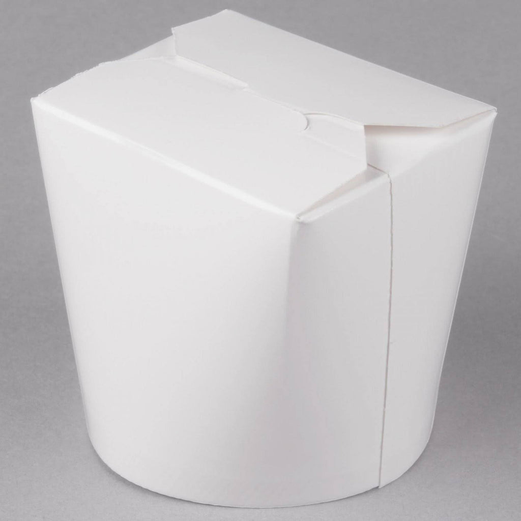 16 oz. White Microwavable Paper Take-Out Container T9360