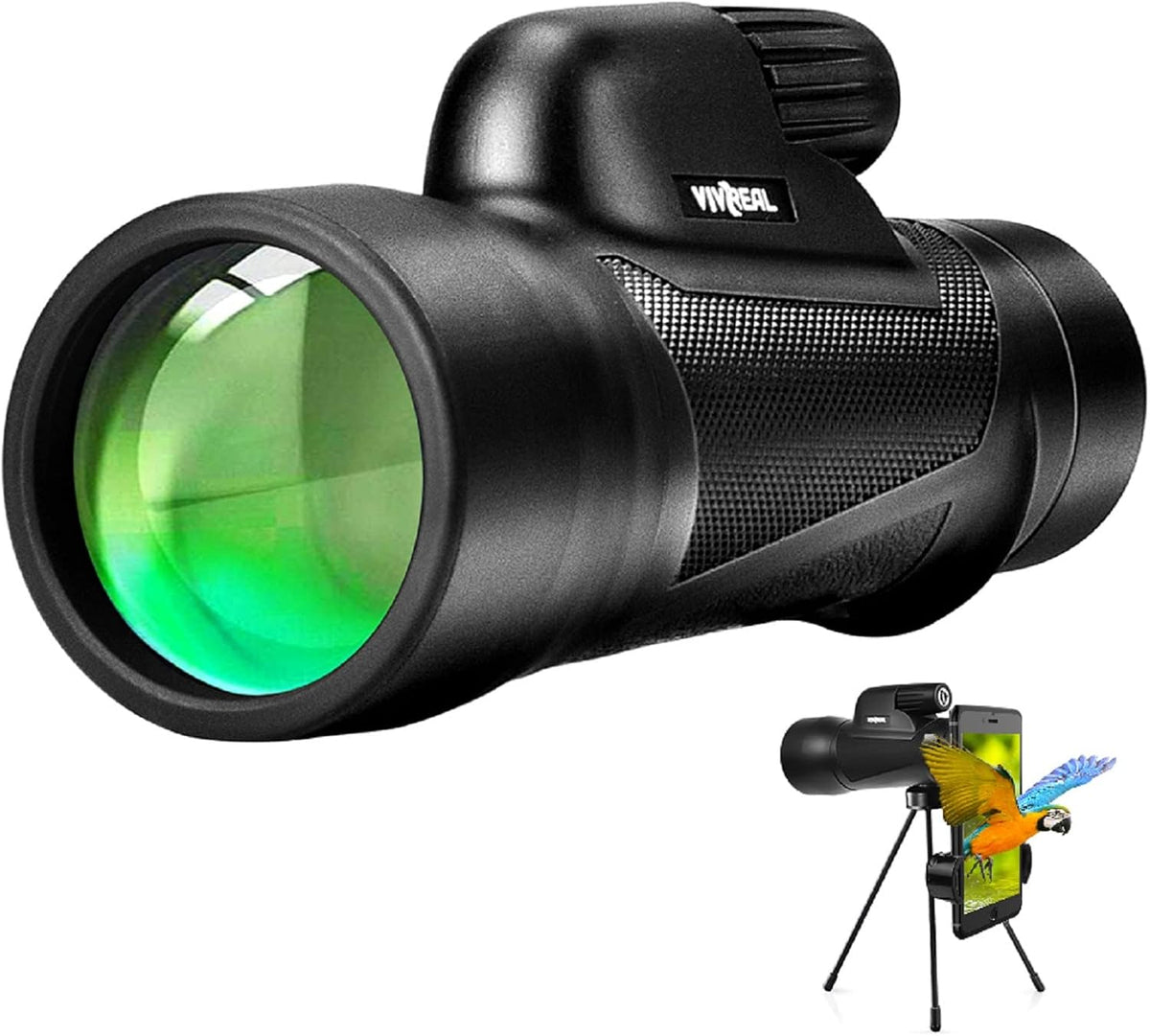 12X55 High Power Monocular Telescope with Smartphone Holder C708