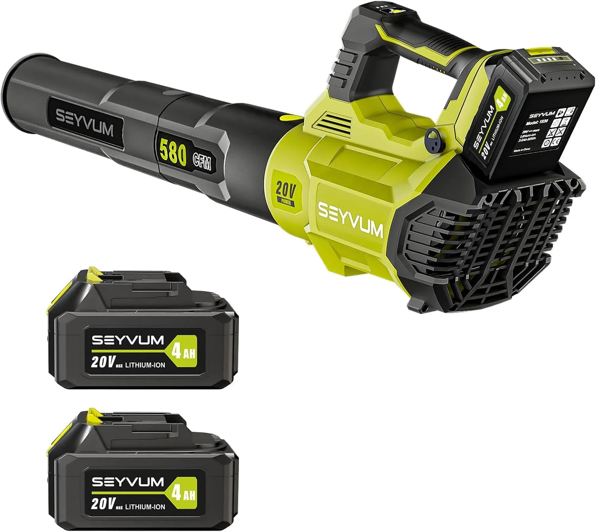 580CFM 20V Cordless Leaf Blower with 4.0Ah Battery & Charger S90360