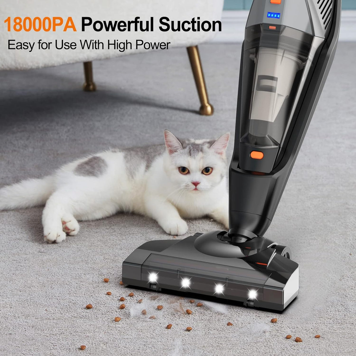 Cordless Stick Vacuum Cleaner 4 in 1 18kpa Washable HEPA Filter L6732