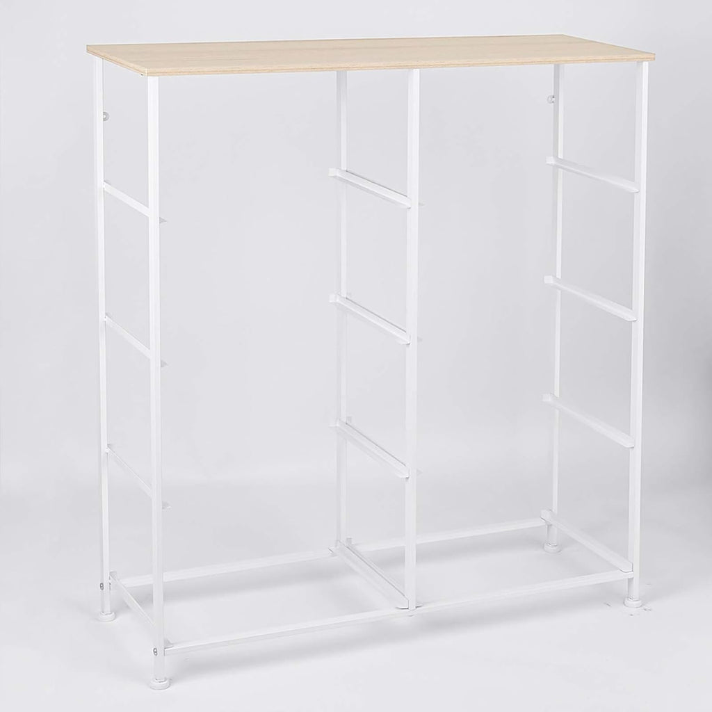 8 Drawer Fabric Dresser with Wooden Top T296